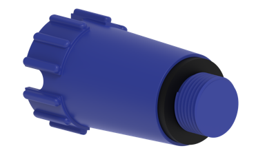 Kirchhoff Kunststof constructieplug, blauw, 1/2", niet drukbestendig - 98913503
