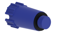 Kirchhoff Kunststof constructieplug, blauw, 1/2", niet drukbestendig - 98913503 - thumbnail