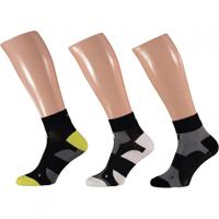 Xtreme Fietssokken Quarter 3-pack Multi Black-42/45 - thumbnail