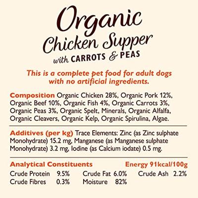 LILY'S KITCHEN DOG ORGANIC CHICKEN SUPPER 11X150 GR - thumbnail
