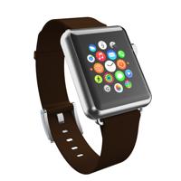 Incipio Premium lederen band voor alle 38 mm Apple Watch modellen / Watch Series 2 / Watch Series 3 / Nike+ [Apple Watch | Apple Watch Sport | Apple Watch Edition] - donkerbruin - thumbnail