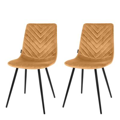 Riverdale Eetkamerstoel Lynn caramel - set van 2