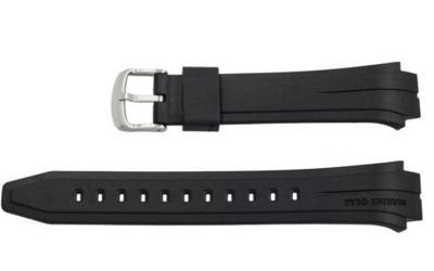 Horlogeband Casio 10271029 Kunststof/Plastic Zwart