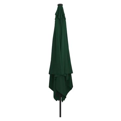 VidaXL Tuinparasol groen 295 x 295 x 245 cm polyester en staal VidaXL Tuinparasol groen 295 x 295 x 245 cm polyester en staal