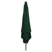 Vierkante Tuinparasol met LED Verlichting 295x245 cm Groen - thumbnail