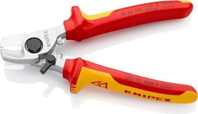 Knipex 95 26 165 Kabelschaar Geschikt voor (striptechniek) Aluminium- en koperkabel, een- en meerdraads 15 mm 50 mm² 0