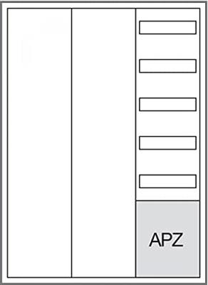 Hager ZB33APZ2 ZB33APZ2 Railverdeelsysteem Opbouw (op muur), Inbouw (in muur), Deels verzonken Inhoud: 1 stuk(s)