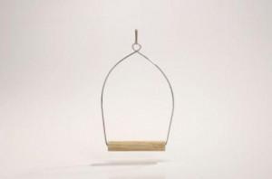 Chromen schommel voor agaporniden Chromen schommel voor agaporniden