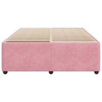 Bedframe fluweel roze 140x200 cm - thumbnail