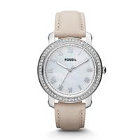 Horlogeband Fossil ES3189 Leder Beige 18mm - thumbnail