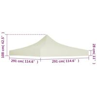 VidaXL Partytentdak 3x3 m crème - thumbnail