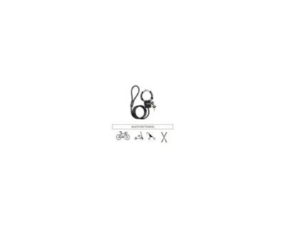 Masterlock Kabel gevlochten staal 1mxO8mm - 8275EURDPROBLK 8275EURDPROBLK - thumbnail