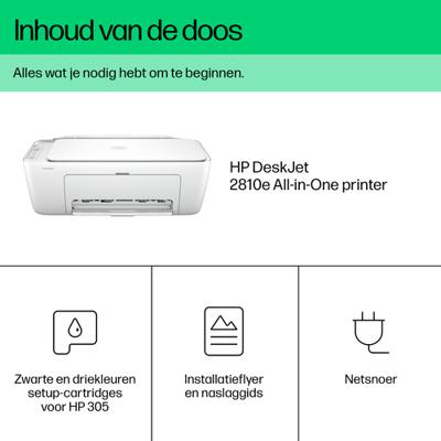 HP DeskJet 2810e All-in-One kleureninkjetprinter - 3 maanden Instant Ink inbegrepen bij HP+