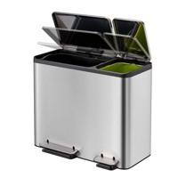 EKO pedaalemmer ecocasa 30+15 l matzilverkleurig - thumbnail