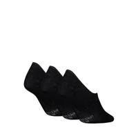 Calvin Klein Footies Dames Mid Cut 3-pack Zwart-39/42 - thumbnail
