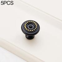 5 stuks 6271 single hole zwart messing antieke lade Gradevin kabinet handvat - thumbnail