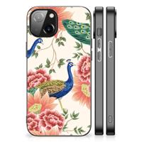 Dierenprint Telefoonhoesje voor Apple iPhone 13 | iPhone 14 Pink Peacock - thumbnail