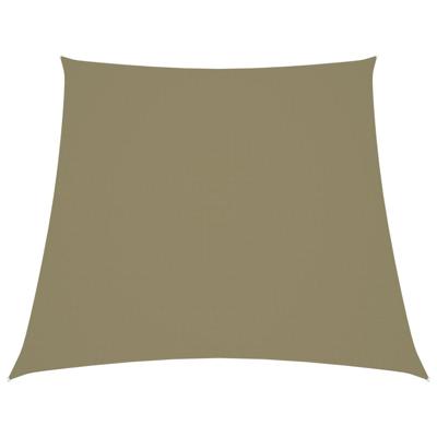 VidaXL Zonnezeil trapezium 3/5x4 m oxford stof beige