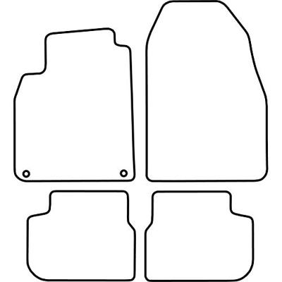 Automatten passend voor Saab 9-3 cabrio vanaf 2008 TMSA510