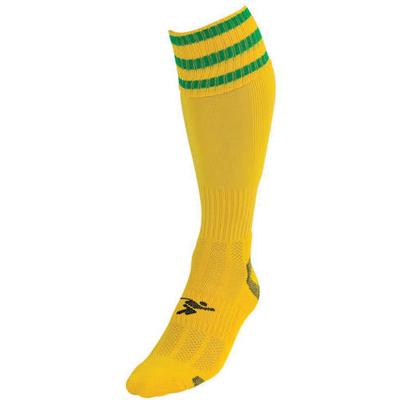 Precision voetbalsokken Pro unisex nylon geel/groen