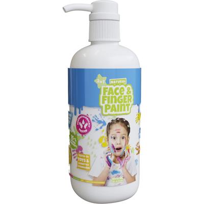 Boti Natural face & fingerpaint fles met pompje - wit, 1l
