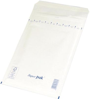 OFFICE products luchtkussenenveloppen, met stripsluiting, 150 x 215 mm, wit, pak van 10 stuks