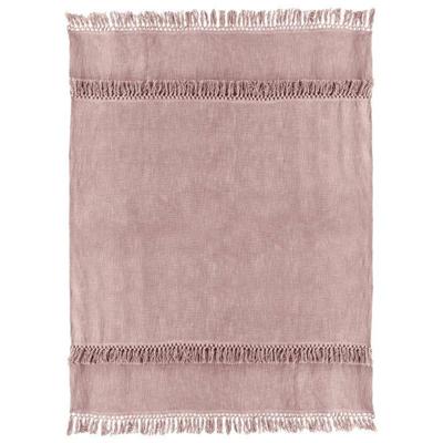 Plaid Saba 130x180cm old pink Unique Living - Unique living Plaid Saba 130x180cm old pink Unique Living - Unique living
