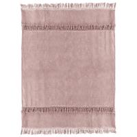 Plaid Saba 130x180cm old pink Unique Living - Unique living - thumbnail