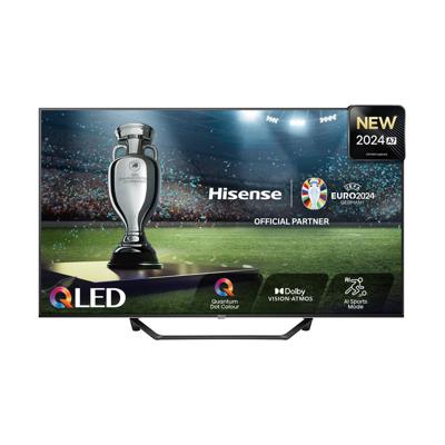 Hisense 50A79NQ - Smart TV, 50 inch, 4K, QLED, DVB-T2, zwart, energieklasse E