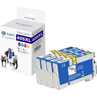 G&G Inktcartridge Compatibel Zwart, Cyaan, Magenta, Geel GP-E405XLBKCMY-4P