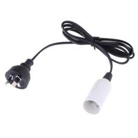 E14 Wire Cap lamp houder kroonluchter stopcontact met 1 2 m verlengkabel AU plug (wit) - thumbnail