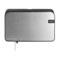 Toiletpapierdispenser quartzline q2 duo zilver - thumbnail