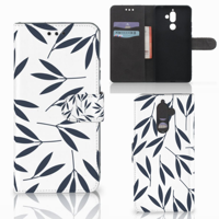 Nokia 7 Plus Hoesje Leaves Blue - thumbnail