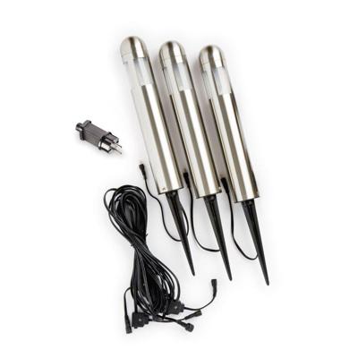 KonstSmide Tuinlampen 12 voltAmalfi (3x) 35cm metaalgrijs - 7451-000