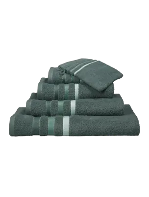 Vandyck Vandyck Prestige Lines douchelaken 70x140 Forest Green