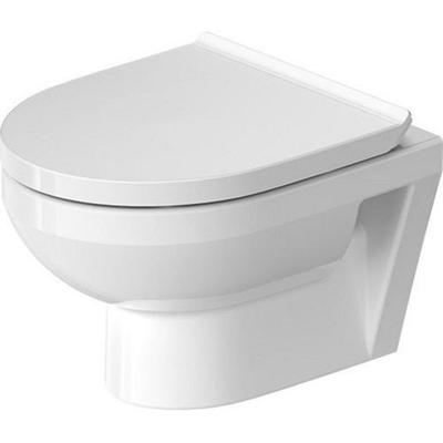 Duravit DuraStyle Basic wandclosetset diepspoel spoelrandloos 36.5x48cm met softclose closetzitting wit 45750900a1