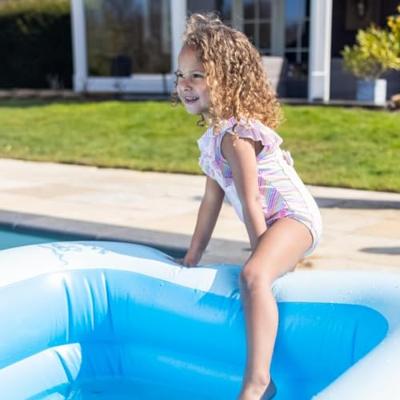 Swim Essentials Opblaas Zwembad Blauw 211 x 132 x 46 cm - thumbnail