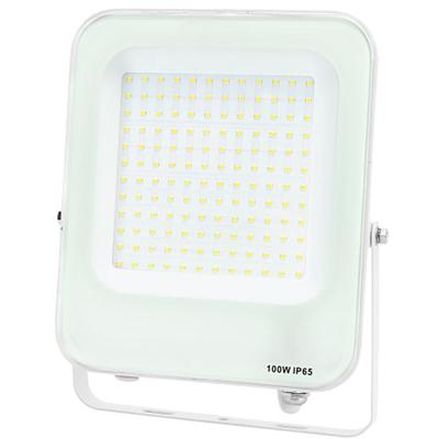 LED Bouwlamp 100W - Schijnwerper IP65 - Natuurlijk Wit 4000K - Mat Wit