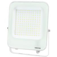 LED Bouwlamp 100W - Schijnwerper IP65 - Natuurlijk Wit 4000K - Mat Wit - thumbnail