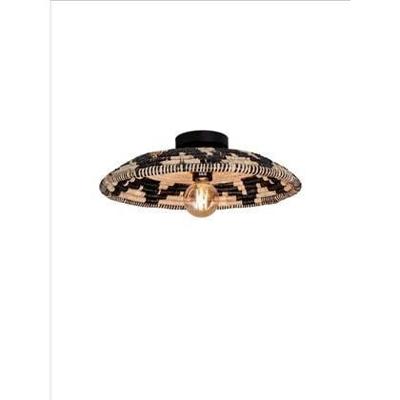 GOOD&MOJO Plafondlamp 'Andros' Zeegras, 45cm, kleur Zwart/Naturel