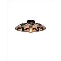 GOOD&MOJO Plafondlamp 'Andros' Zeegras, 45cm, kleur Zwart/Naturel - thumbnail