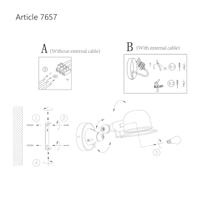 Mexlite Wandlamp davin 7657g groen - thumbnail