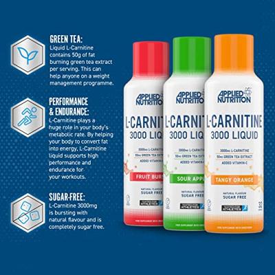 Liquid L-Carnitine 480ml Sour Apple - thumbnail