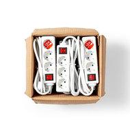 Nedis exso315f2wtb stekkerdoos 3-weg 1,5 m aan/uit-schakelaar wit - thumbnail