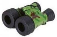 Luna verrekijker met kompas junior 13 cm groen/bruin - thumbnail