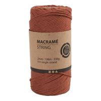 Creativ Company Macrame koord - burnt orange, 198m - thumbnail
