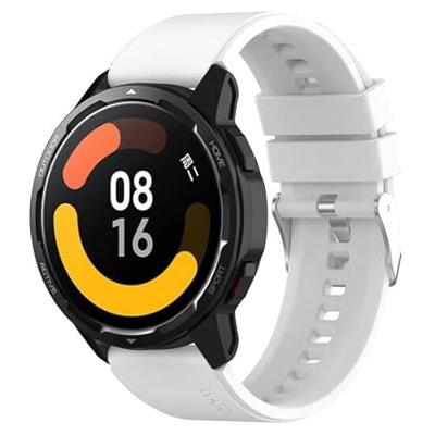 By Qubix - Compatible met Garmin Venu 2 / Garmin Venu 3 - Siliconen sportband - Wit - Compatible Garmin bandje - Bandbreedte: 22mm