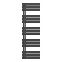Belrad Handdoekradiator Elektrische Links Aansluiting/Comb- Zwart 1600X500 BUCZE1600500 - thumbnail