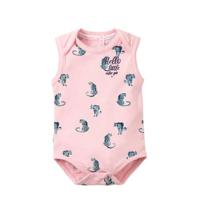Quapi baby romper Xarlot met all over print roze - thumbnail