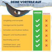 Ticket to the Moon King Size Hangmat - Aqua / Dark Grey - thumbnail